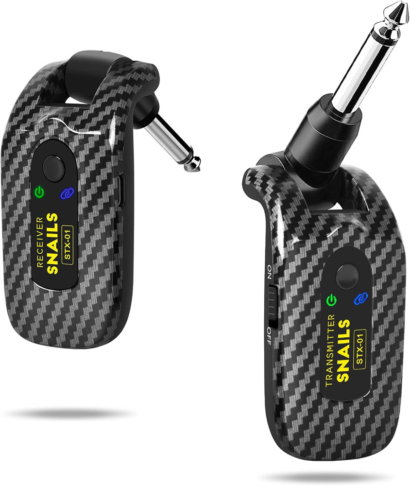 2.4GHZ Wireless Guitar System, Rechargeable Digital Wireless Guitar Transmitter