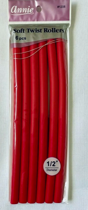 Annie Professional Salon Soft Flexible Twist Rods Rollers Curls Perms