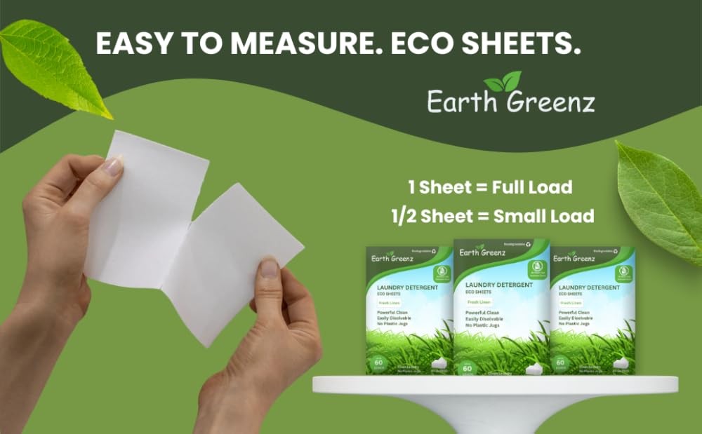 Laundry Deternt Sheets - Fresh Linen - No Plastic Jug 30 Sheets