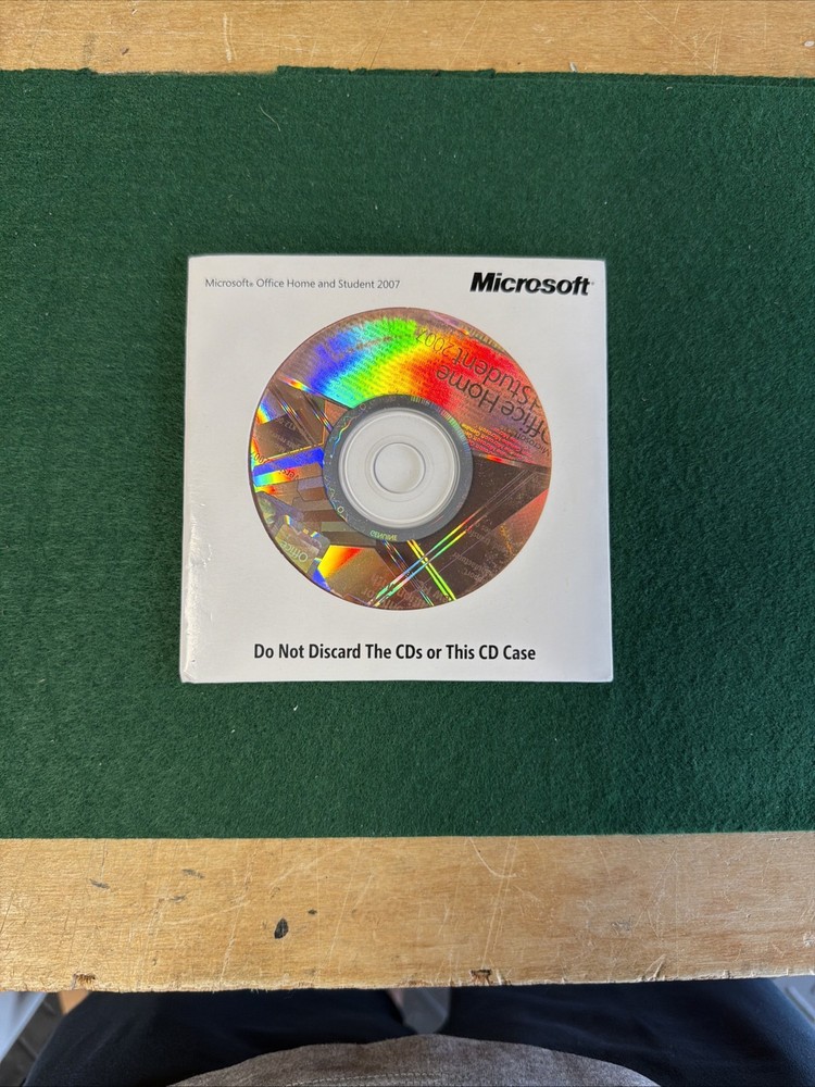 Microsoft Office Home and Student 2007 CD-ROM Software - New Other