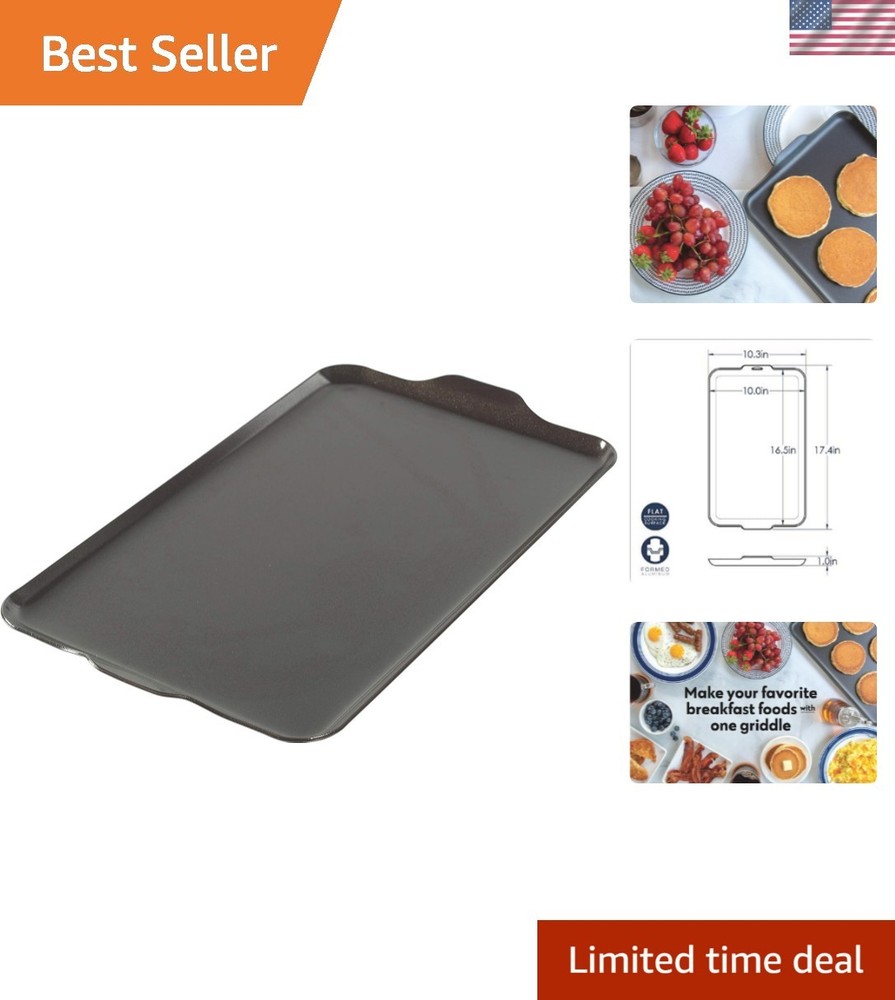 Durable Non-Stick Griddle for Two Burners - Perfect for Camping & Home Use
