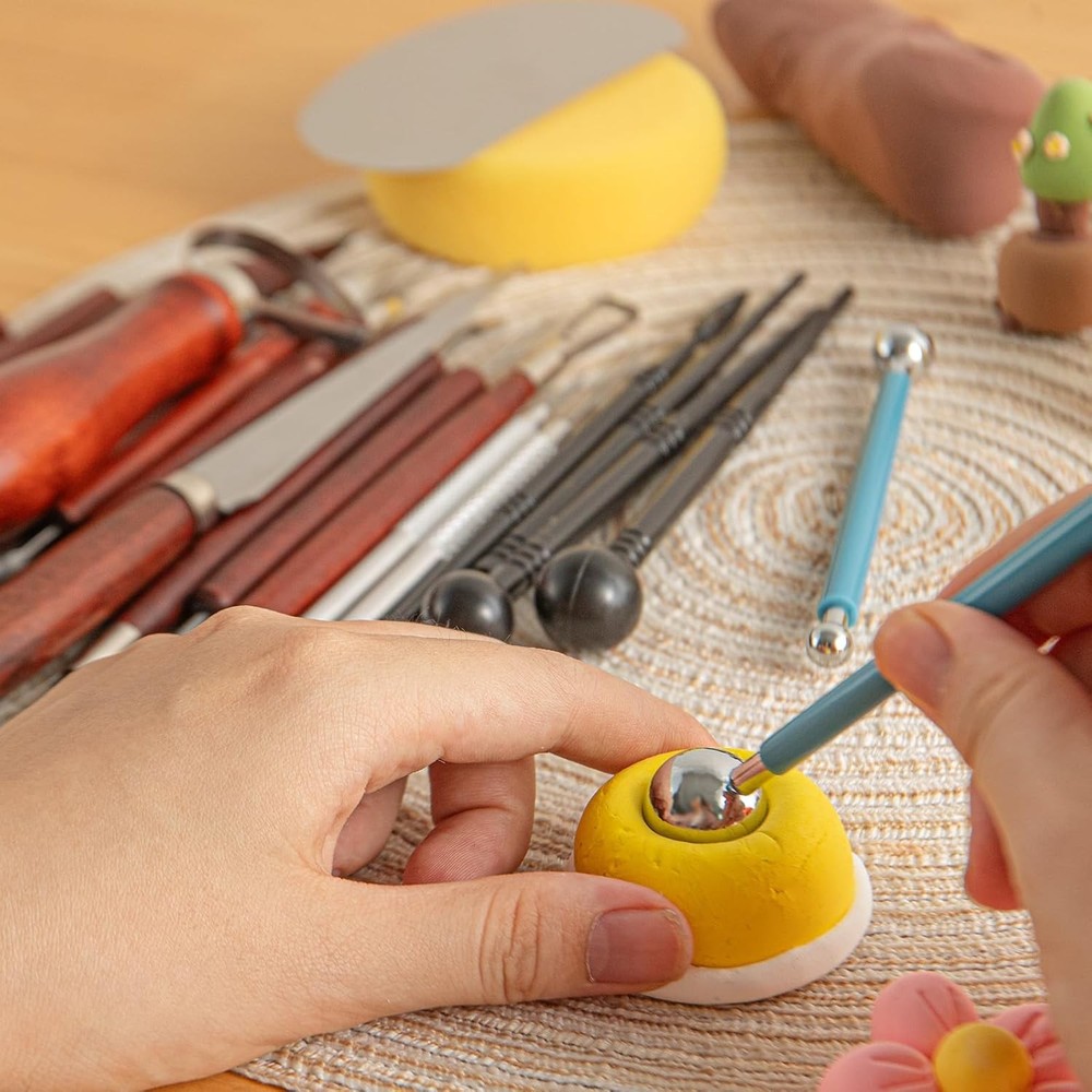 23PCS Clay Sculpting Pottery Ceramic Modeling Tool Kit
