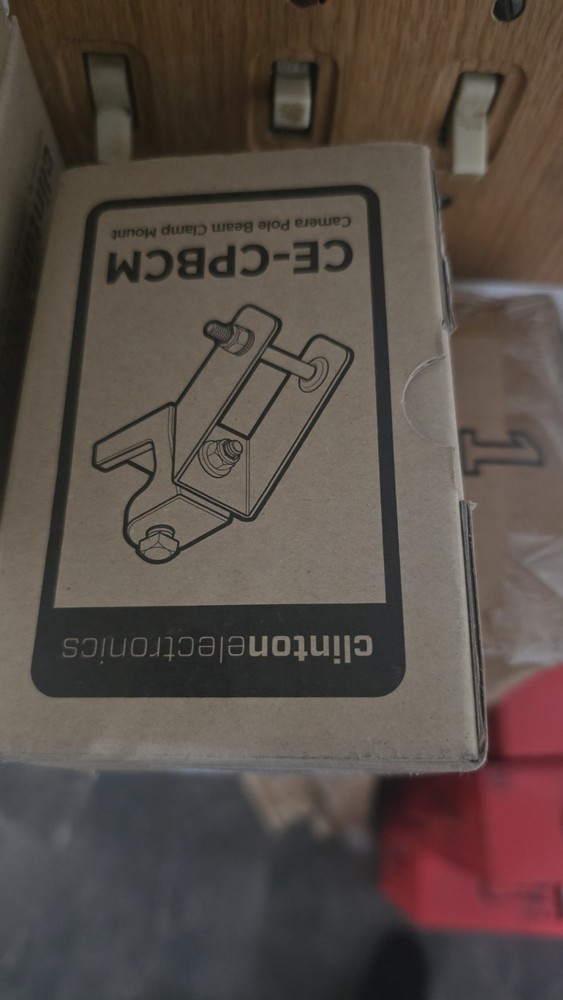 Camera Pole Beam Clamp Mount Clinton Electronics CE-CPBCM Security Bracket