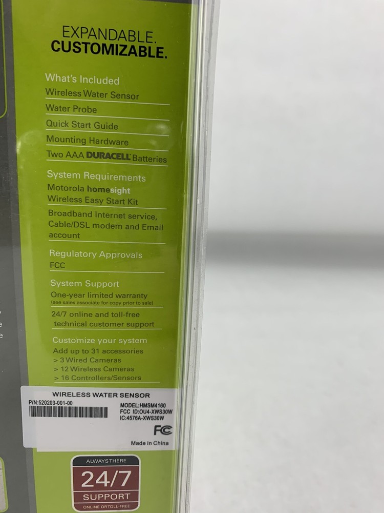 Motorola Homesight Water Sensor HMSM4160
