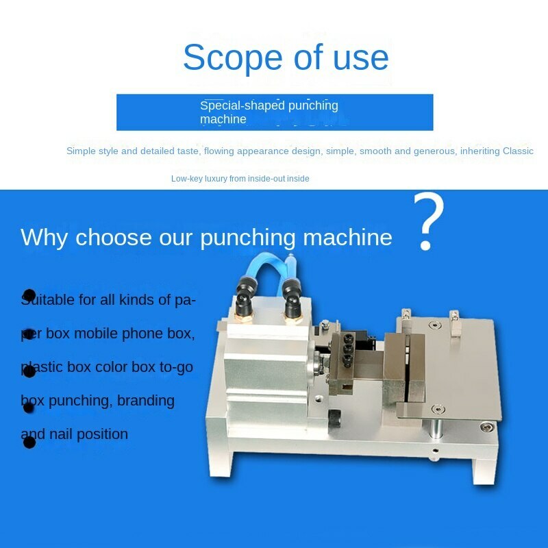 Special-shaped punching gift box crescent machine mold pneumatic punch machine