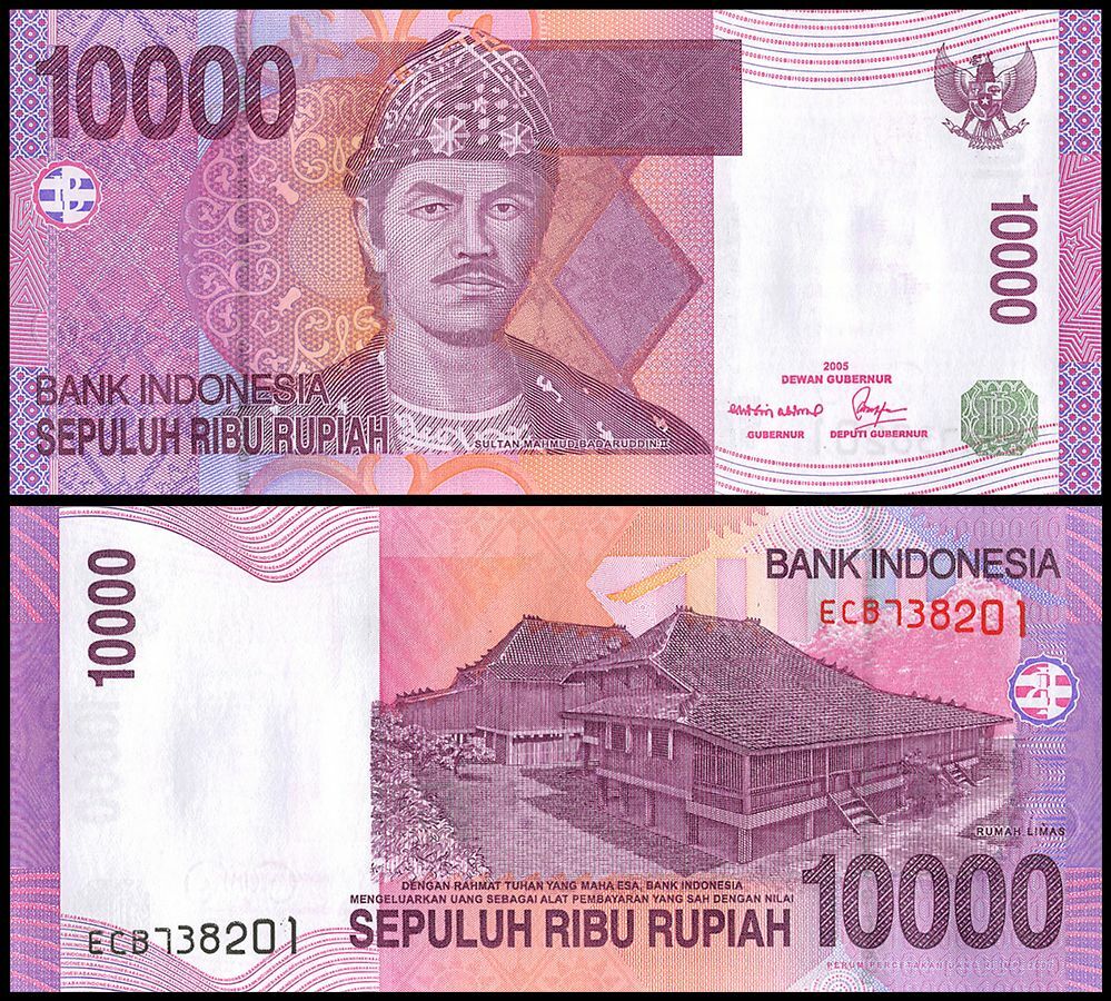 Indonesia 10000 Rupiah, 2007, P-143c, UNC