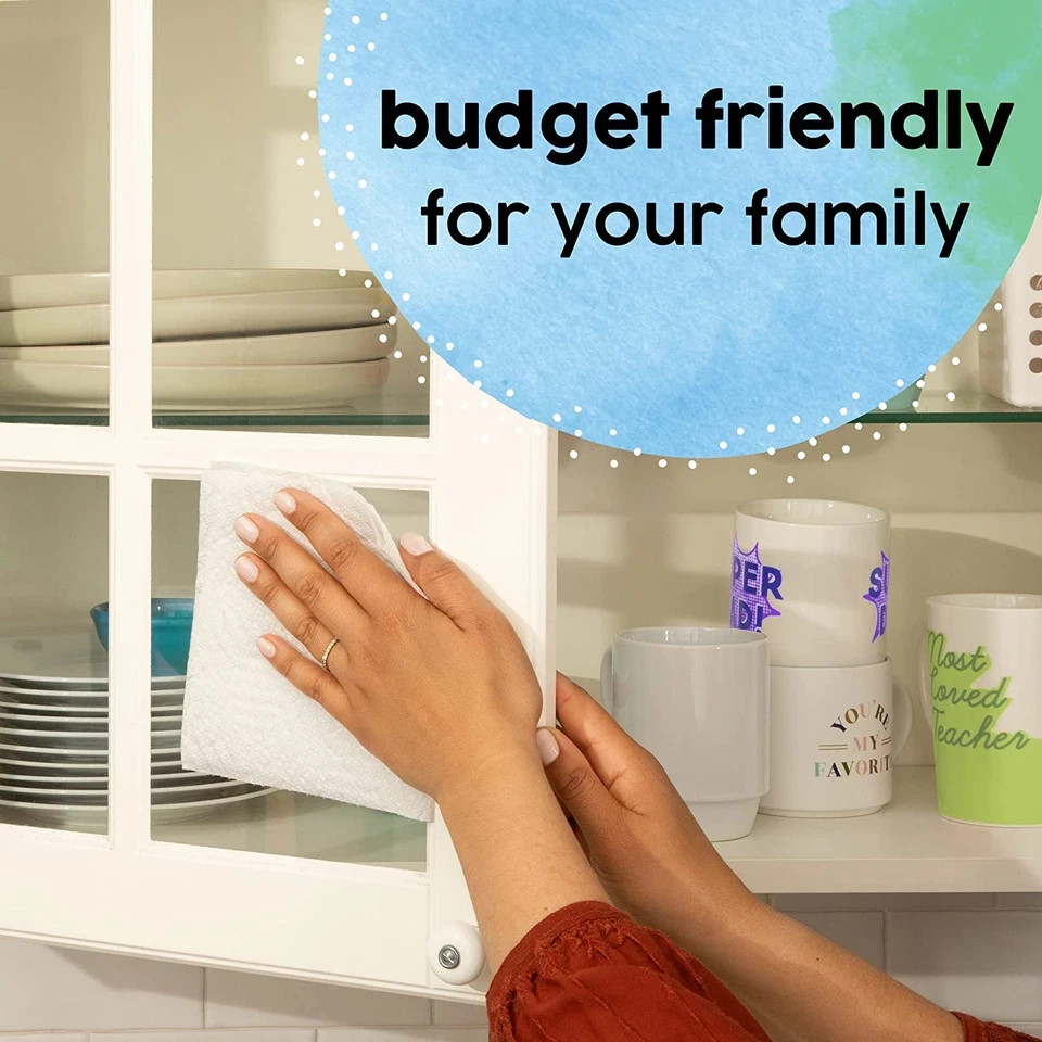 Bounty Essentials Select-A-Size Paper Towels, White, 2 Triple Rolls = 6 Regular