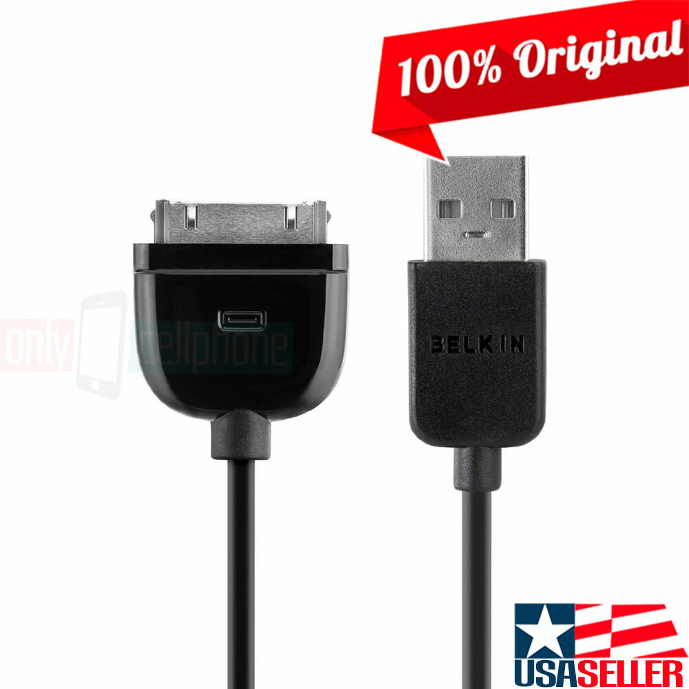 Original BELKIN USB to Apple 30-Pin Data Sync/Charger Cable for iPad 3rd Gen