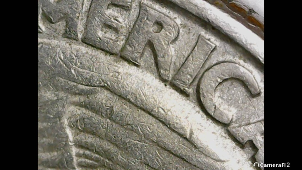 1995 P Washington Quarter Coin, cracks