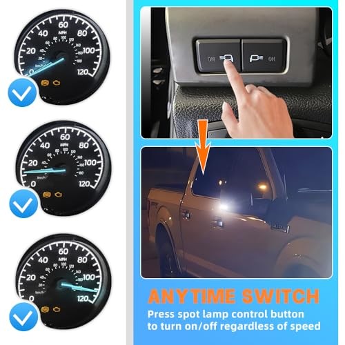 Mirror Spot Lights Speed Override Mod Harness for 2015 Constant Voltage Version