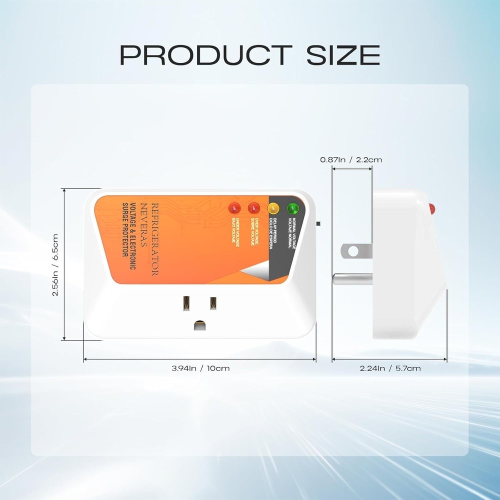 Adjustable Delay Voltage Surge Protector for Refrigerators & High-Power Devices