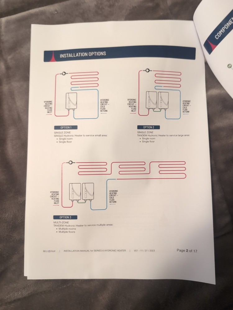 NEW JVIS USA MicroHeat 6-13 Electric Underfloor Hydronic Heater. 240V 1ph 60 HZ