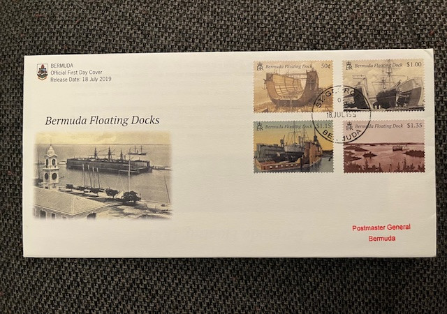 Bermuda first day covers: four different sets canceled stamps