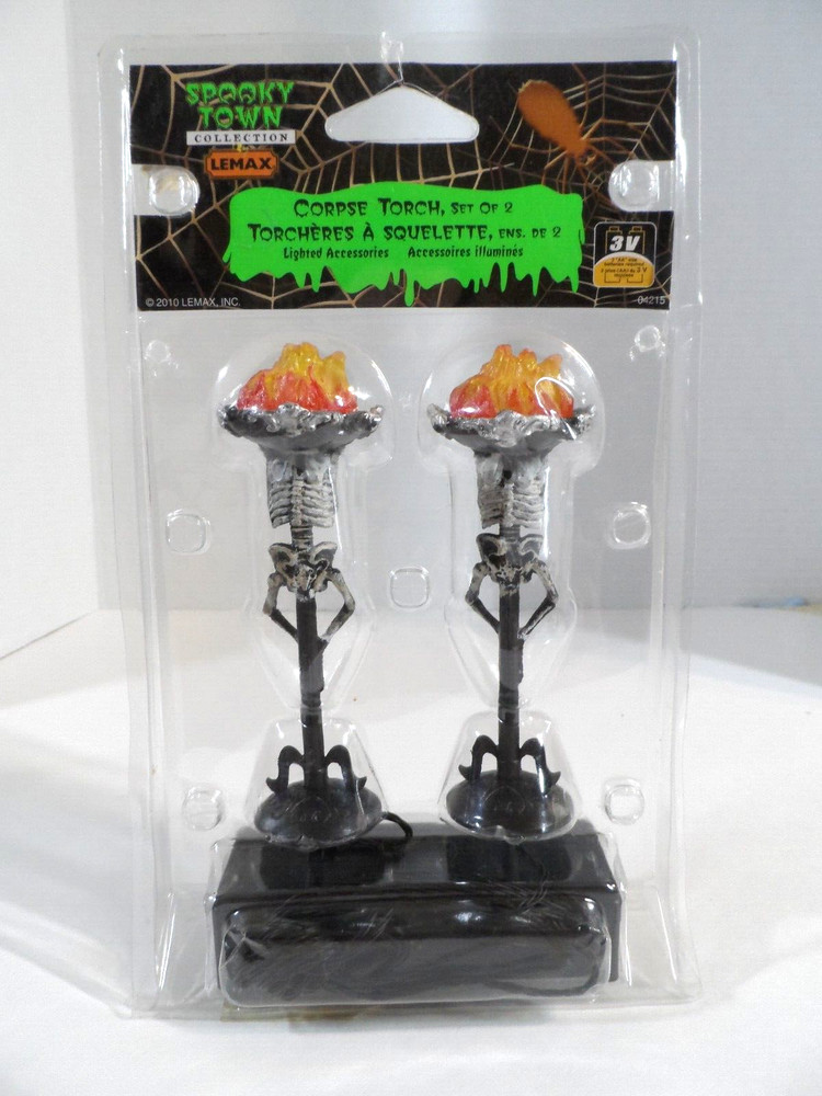 NEW SEALED - Lemax Spooky Town Corpse Torch #04215