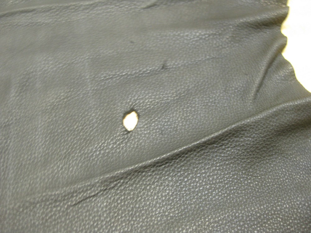 Black Top Grain Deer Leather #0009732 ROW 73