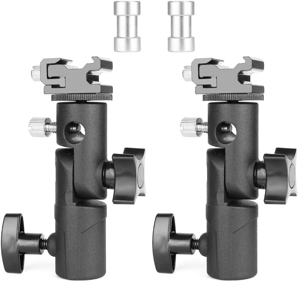 Camera Flash Speedlite Mount, Professional Swivel Stand Light Bracket, Umbrella