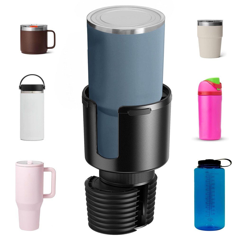 Car Cup Holder Expander, Cup Holder Expander for Car with Stretchable Rubber ...
