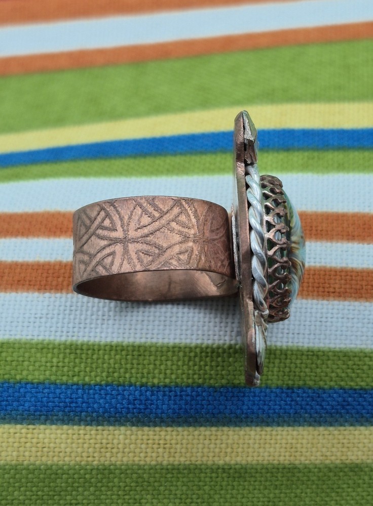 Stunning Artisan-Crafted Mahogany Obsidian Statement Ring