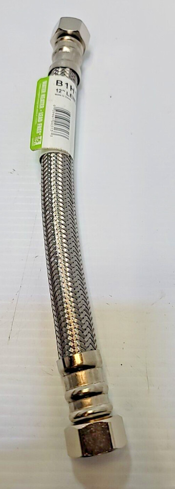 Water Heater Conn 3/4x3/4x12, Single, PartNo B1T06, by Fluidmaster Inc