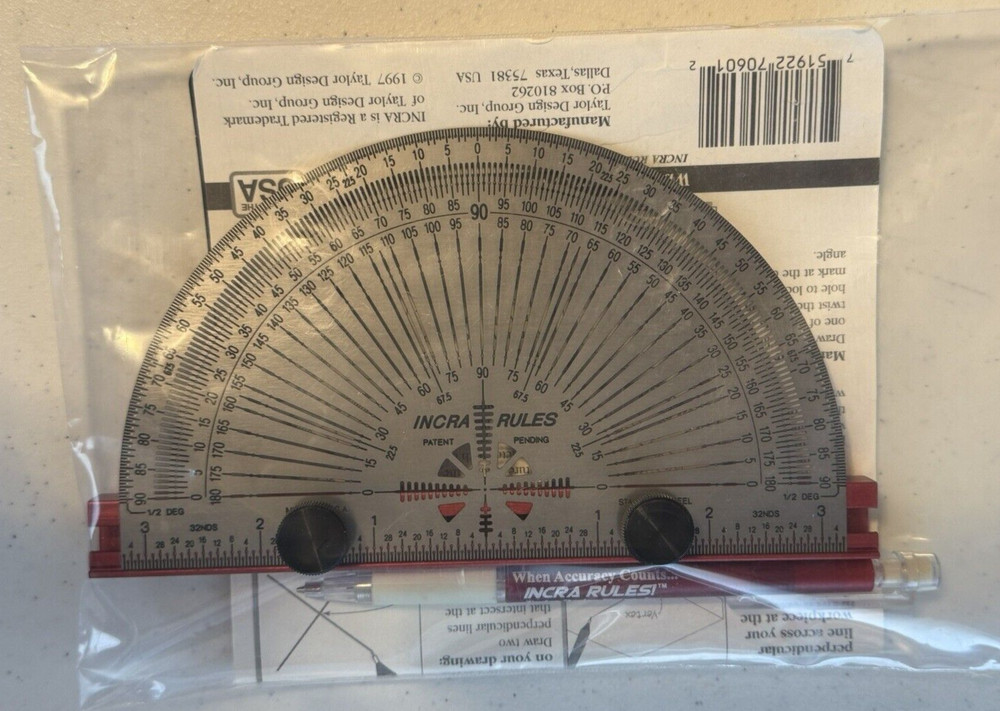 Incra PROTRAC06 6-Inch Precision Marking Protractor