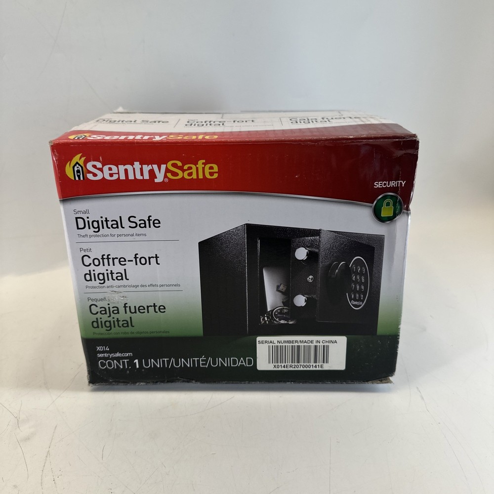 SentrySafe X014E Black Security Extra Small Safe with Digital Keypad Lock