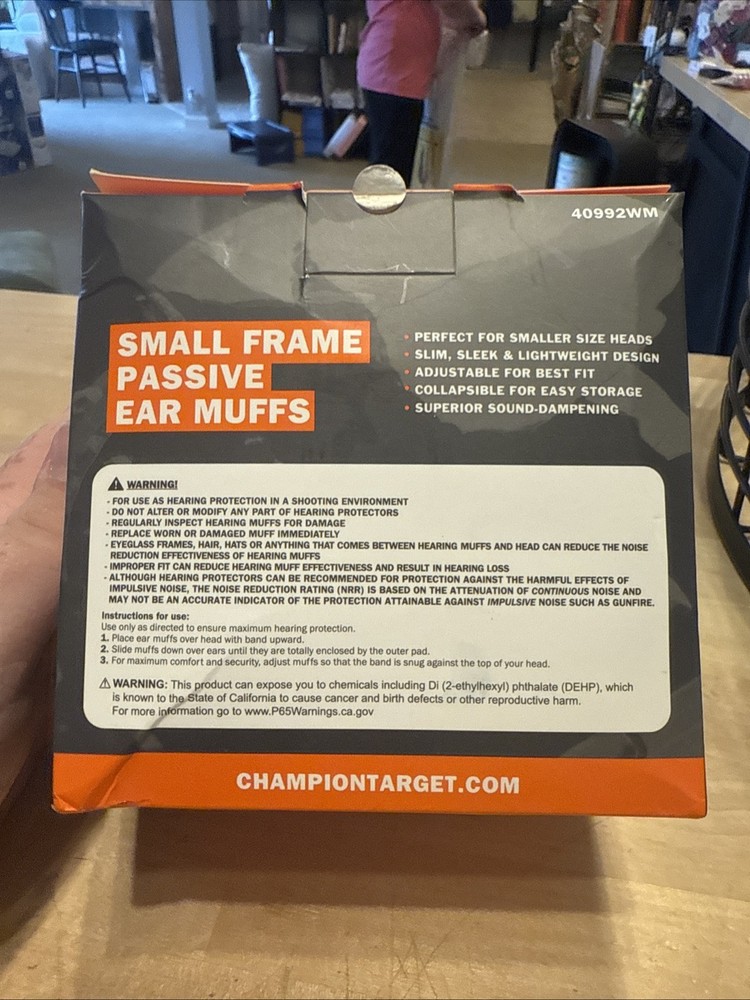 Champion Small Frame Ear Muff Blue