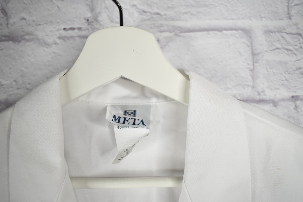 META Lab Coat White Size 12T - NEW