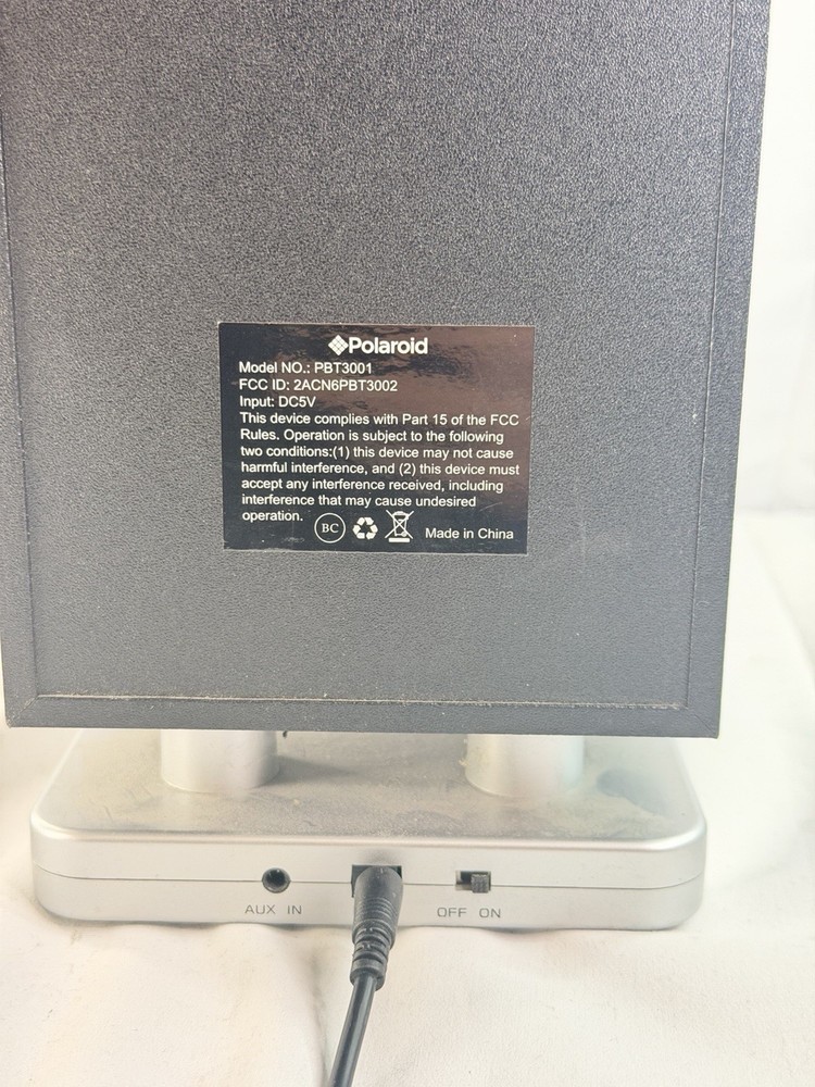 Polaroid Mini Bluetooth Tower Speaker Remote Rechargeable PURPLE Rare