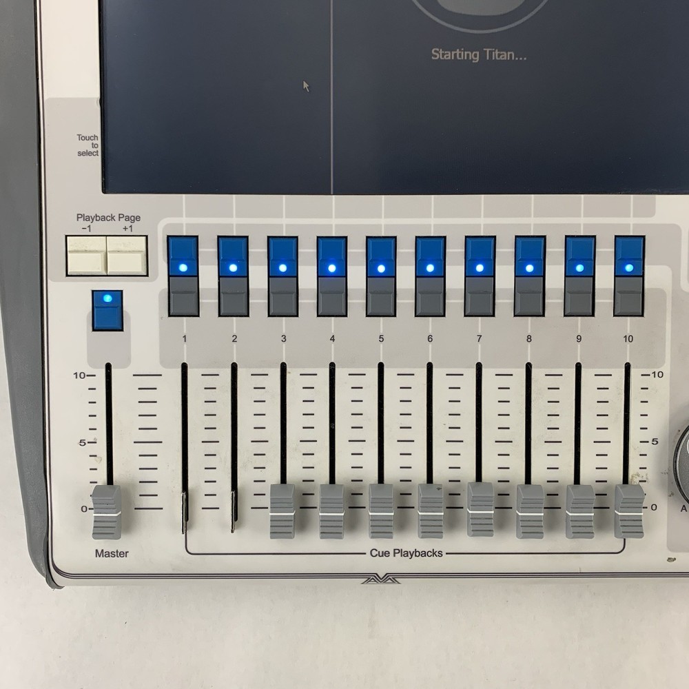 Avolites Tiger Touch Lighting Control Console Screen Has Line Bad Controls