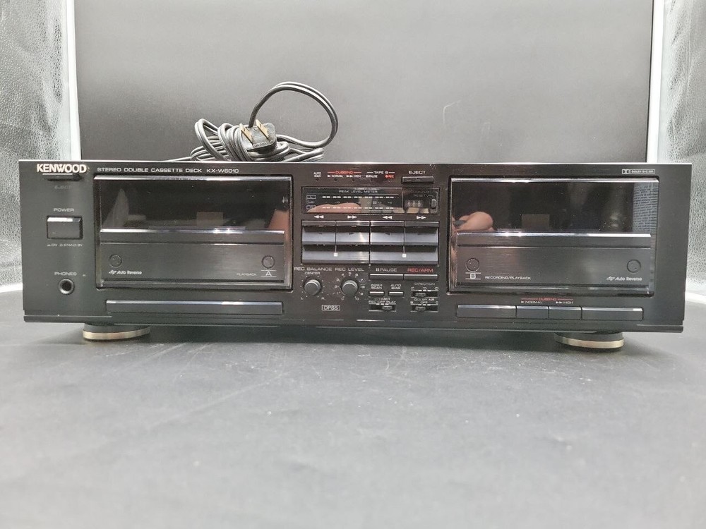 Kenwood Stereo Double Cassette Deck KX-W6010 Auto Reverse