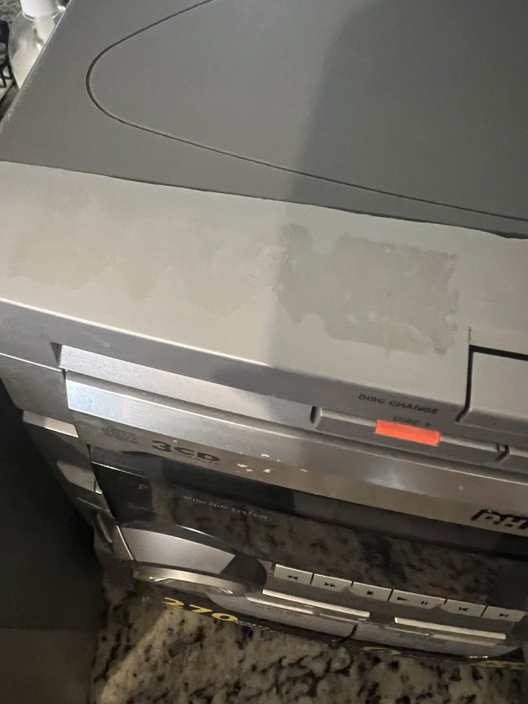 Phillips FW -P78 Shelf Stereo Tested Working 1 Cassette Doesn’t Work