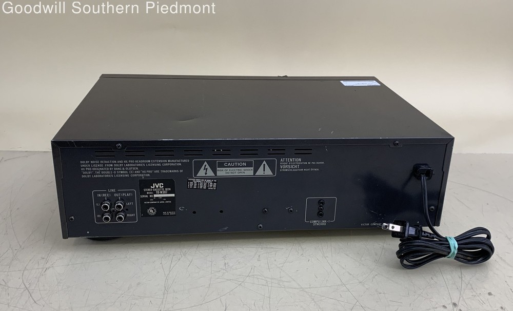 JVC TD-W307 Stereo Double Cassette Deck - Tested