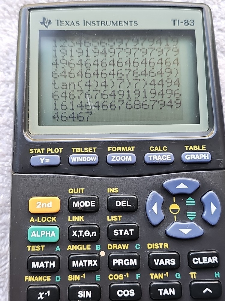 Texas Instruments TI-83 Handheld Graphing Calculator Repaired; Tested