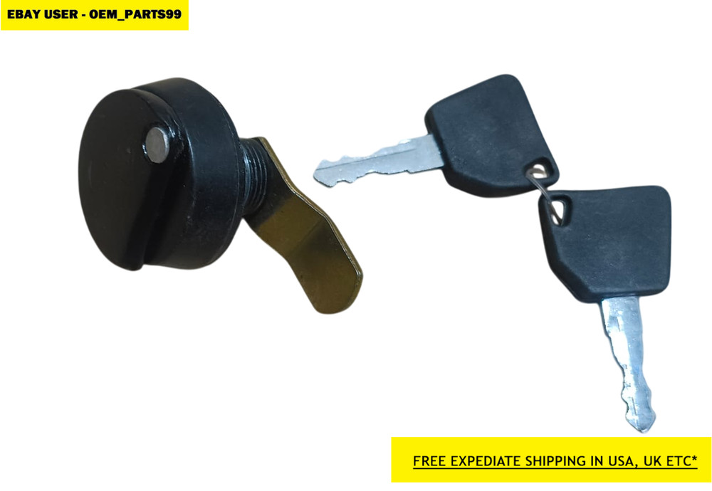 Jcb Lock Barrel Assyembly For Front Grill With 2 Keys (Part 333/C3143 701/45501)