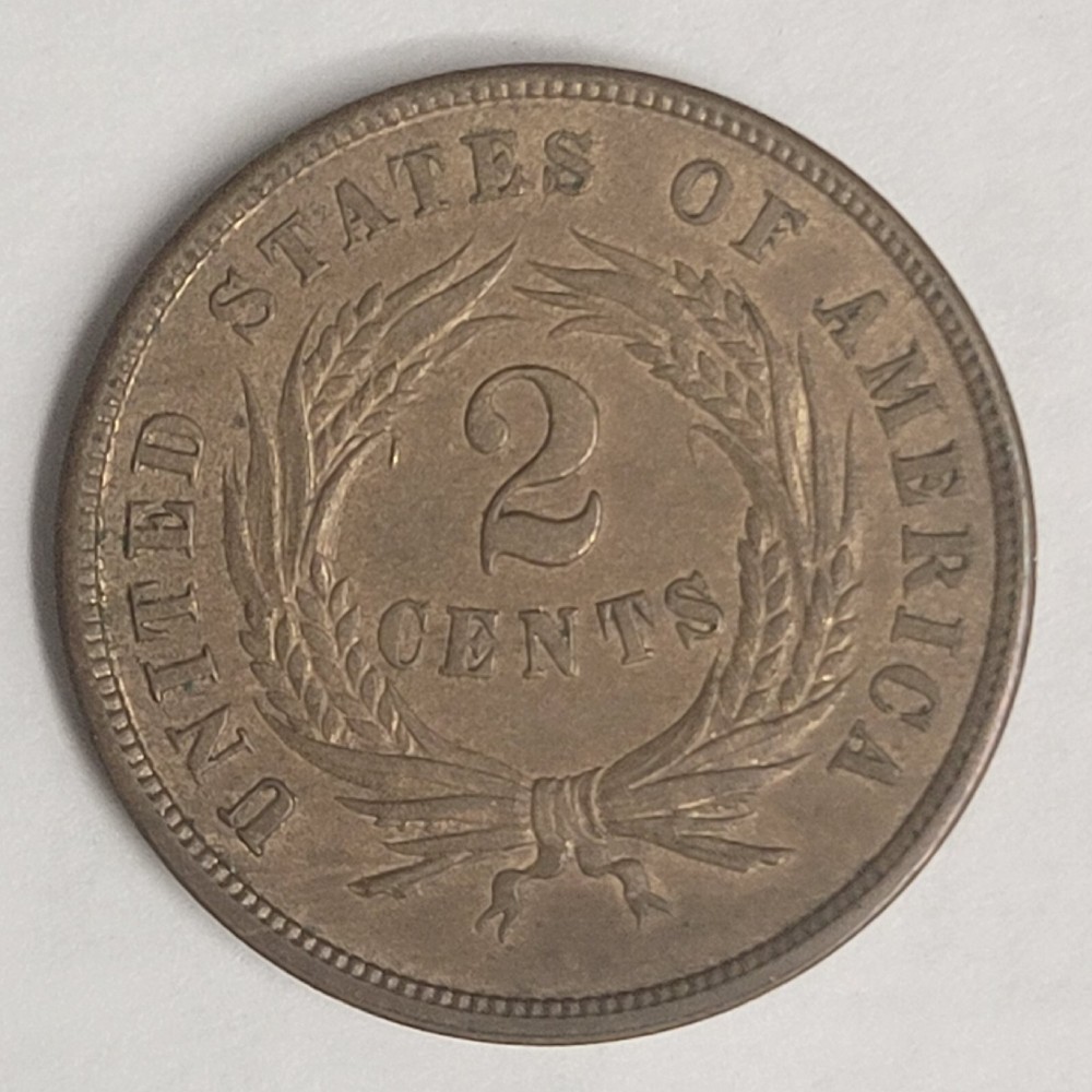 1864 Two Cent Piece *ORIGINAL CH BU*