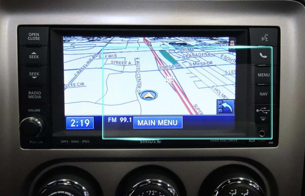 Crystal Clear Screen Protector for 2012 Dodge Challenger Vehicle Navigation