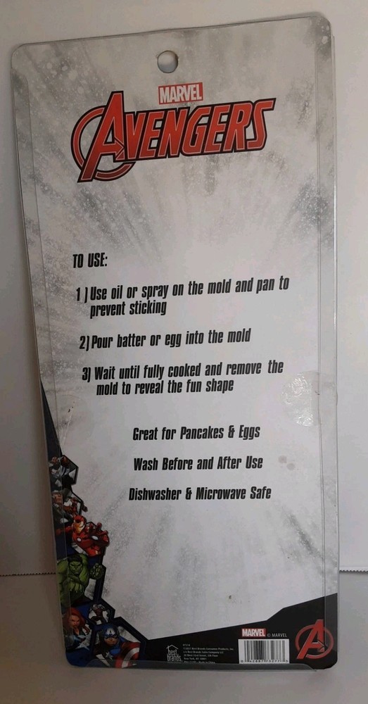 Marvel Avengers Silicone Pancake and Egg Breakfast Molds