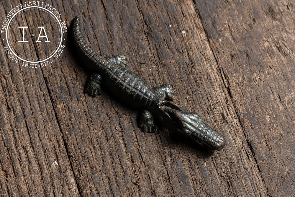 Antique Cast Iron Alligator Nutcracker