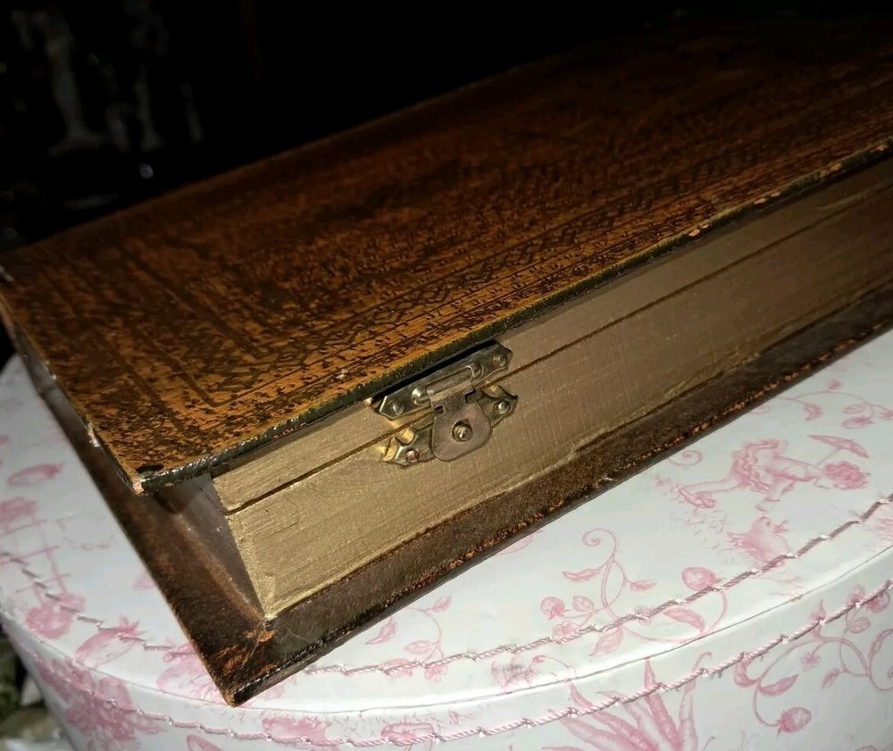 War And Peace Wooden Book To Hide Objects Keep Items Safe In Plain View