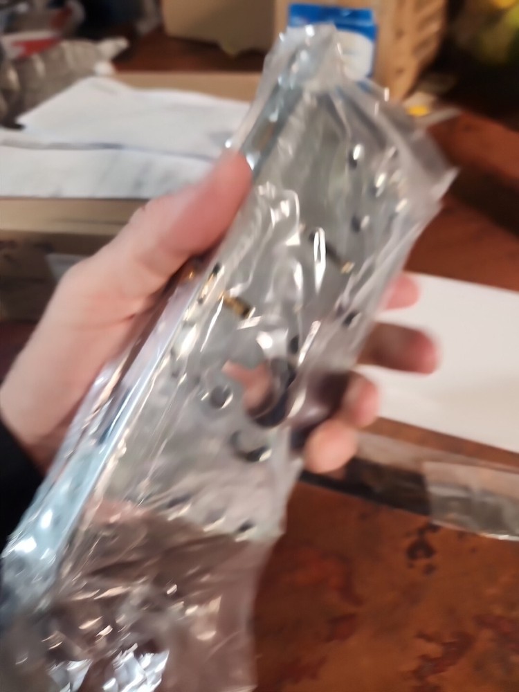 Emtek 2154US19 Modern Rectangular Mortise Passage Pocket Door ONLY READ**