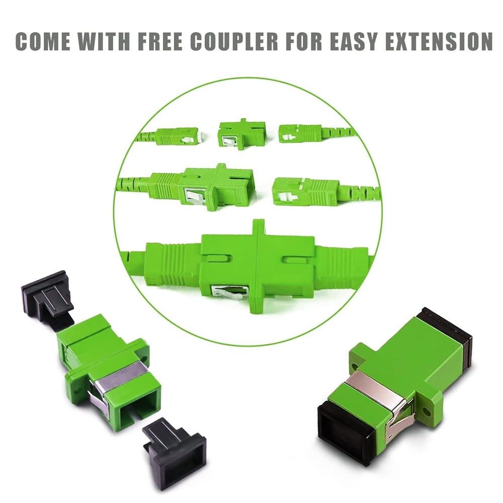 Armored fiber optic patch cable single mode internet cord