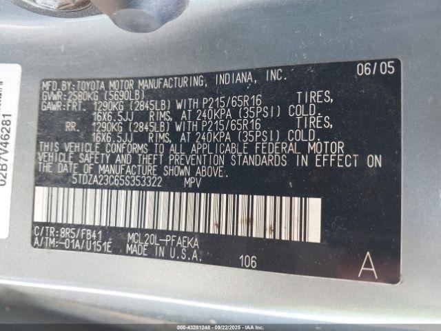 Fuse Box Engine Fits 04-06 SIENNA 4877693