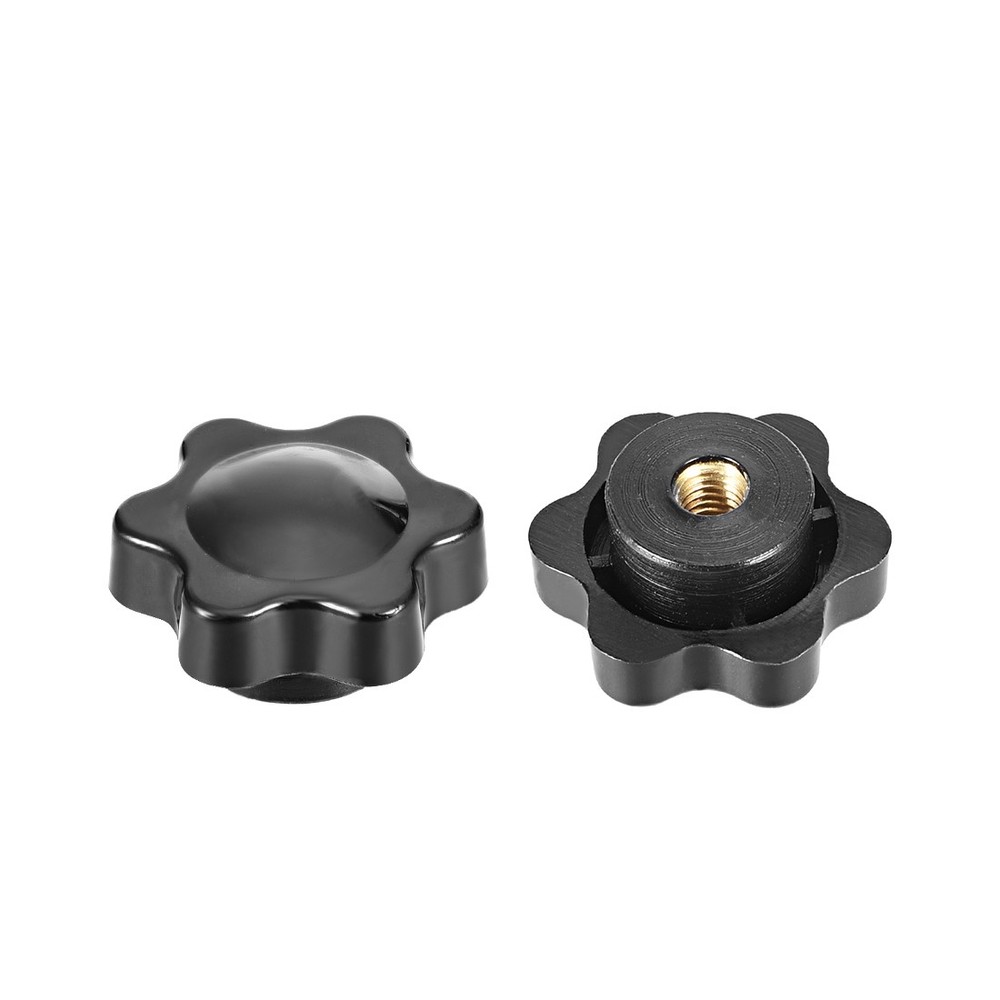 Locking handle screw knobs star knob M5 ×7mm female thread 4pcs