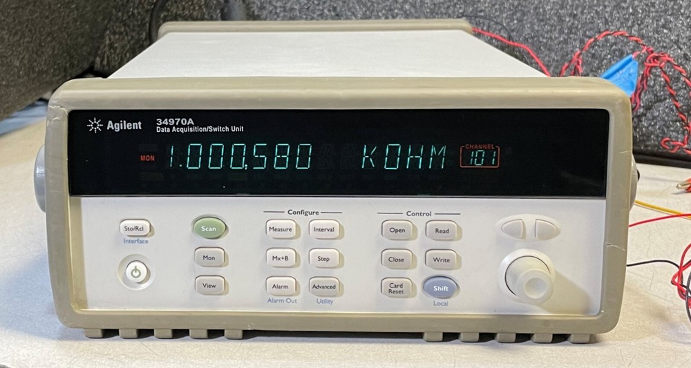 Agilent HP 34970A Data Acquisition Data Logger Switch Unit w/ 6.5 Digit DMM