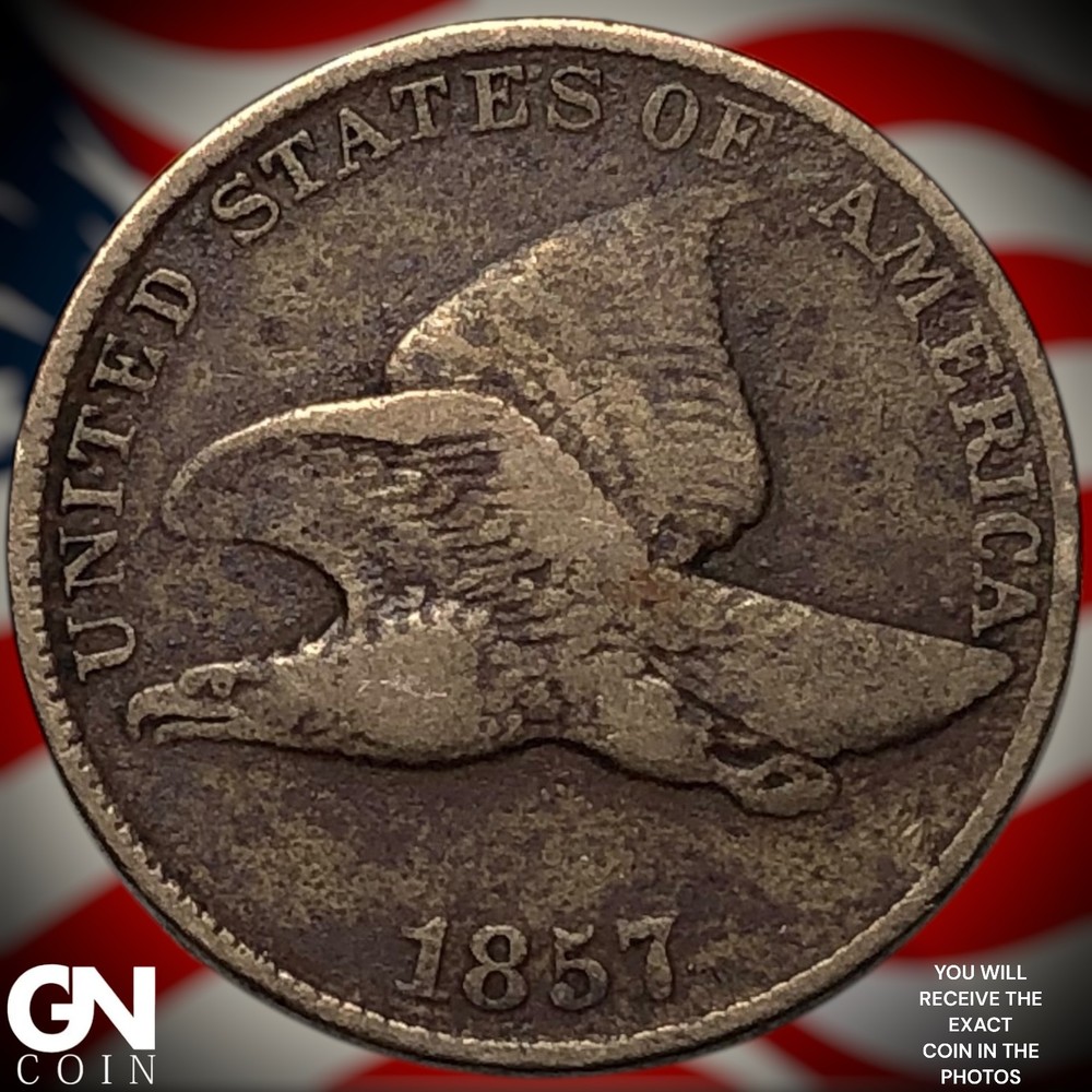 1857 Flying Eagle Cent Penny Z4878