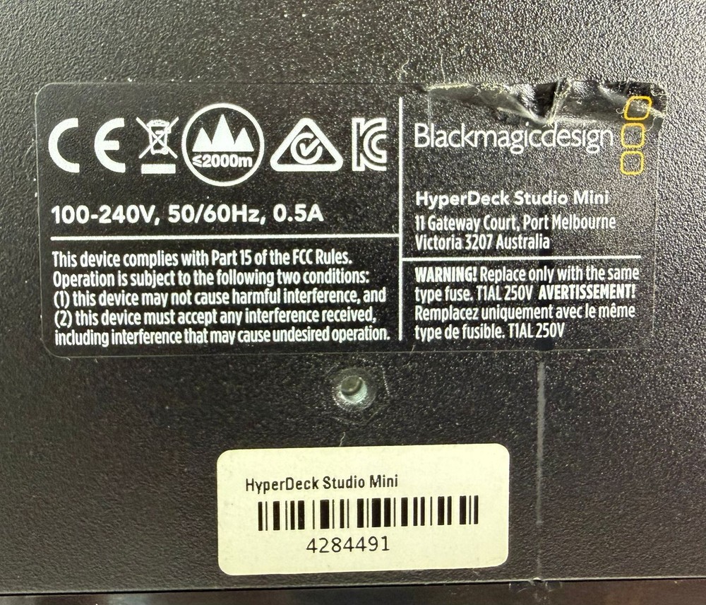 Blackmagic Design HyperDeck Studio Mini, Excellent+++++Work Tested, Good