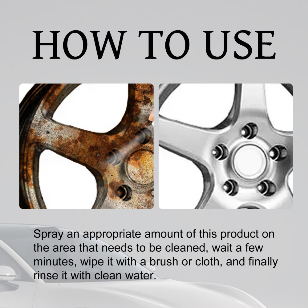 wheel iron powder rust remover car paint tire rust rust removal