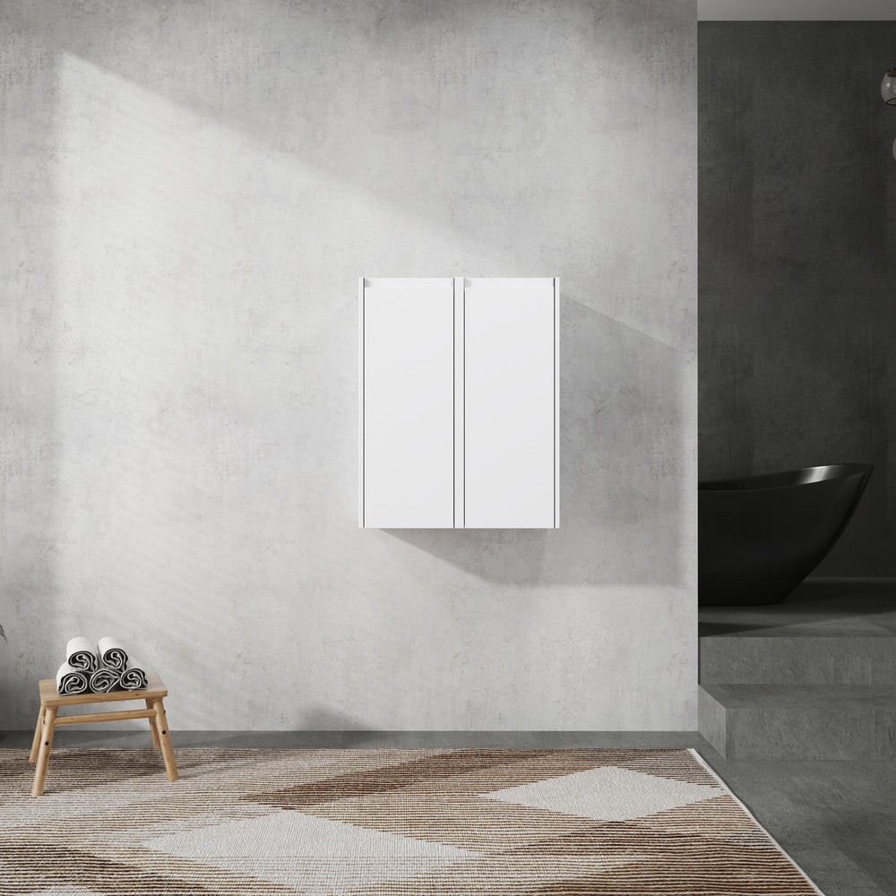 2 Set 12" Bathroom Cabinet Floating Wall Mounted Storage Cabinet Space Saving