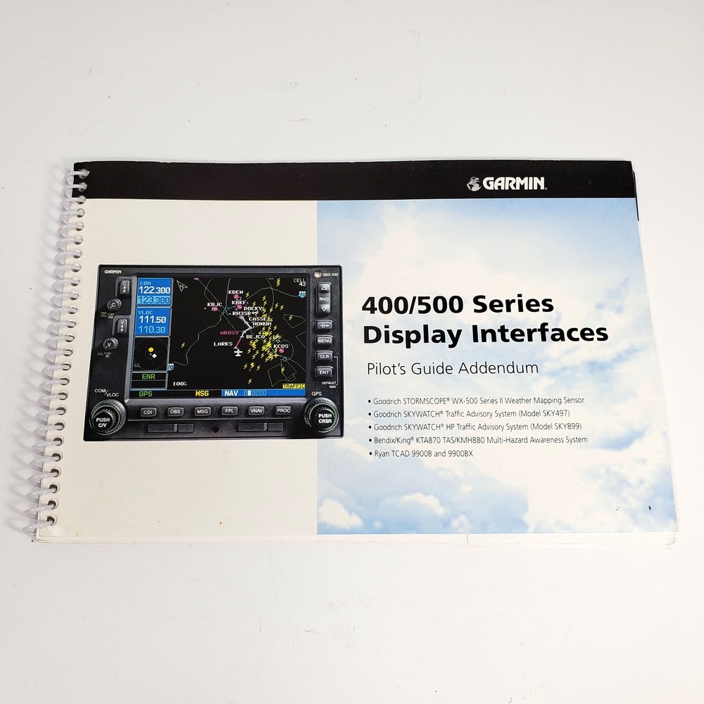 Garmin 400/500 Series Display Interfaces Guide