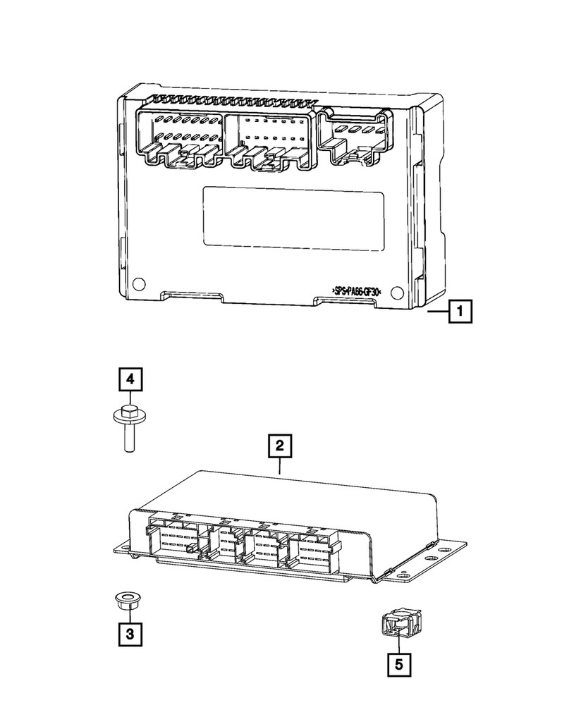 Genuine Mopar Transfer Case Control Module 68250125AG